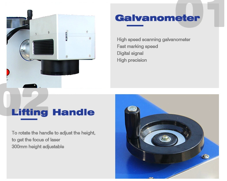 Glass Tube CO2 Laser Marking/Cutting Machine for Vinyl Labels, Acrylic, Paper, Wood, Leather