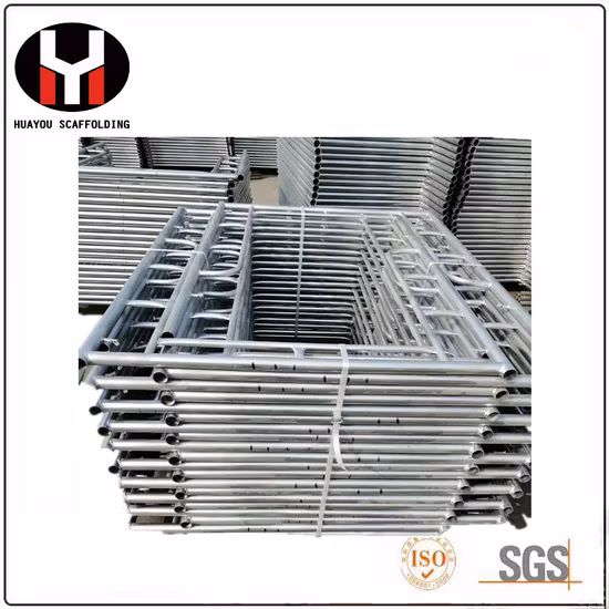 Châssis européen galvanisé à chaud d'échafaudage/échafaudage de construction de Layher de façade Q235