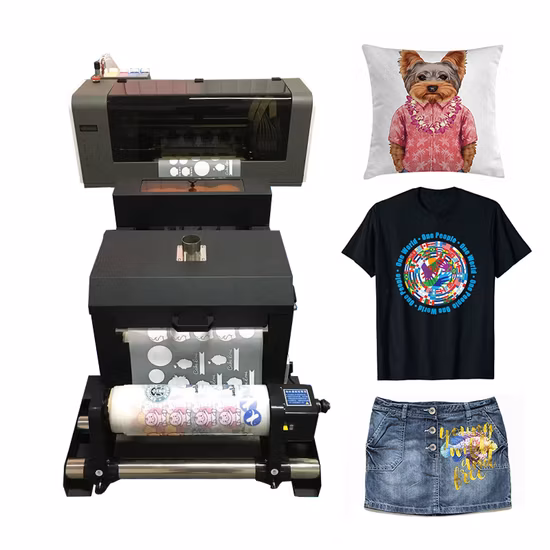 Machine d'impression de t-shirts avec agitateur et four, imprimante Dtf de 30cm avec Film Pet