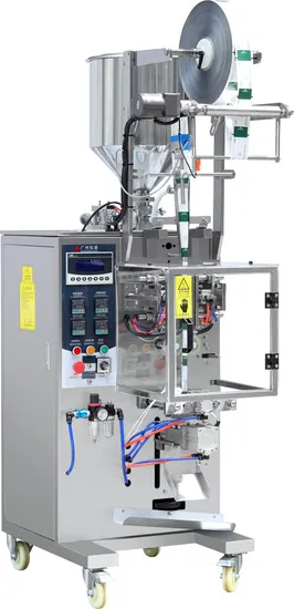 Sachet automatique personnalisé de trois 4 côtés, salade, assaisonnement de tomate, épices, sauce au beurre de cacahuète, cuisson de noix de coco, remplissage de miel 0il, machine d'emballage/emballage d'étanchéité des aliments