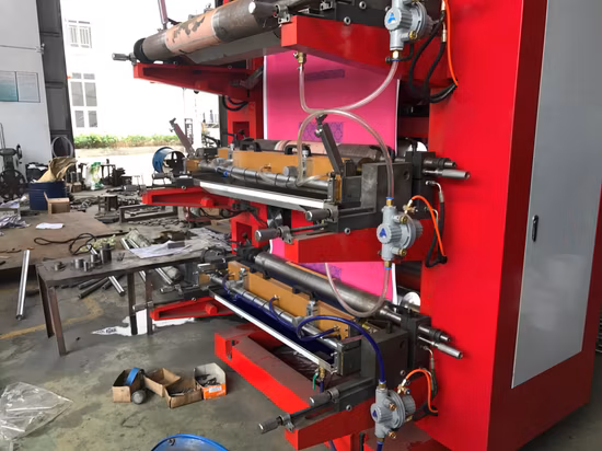 Machine d'impression flexographique six couleurs à grande vitesse pour tissu de four